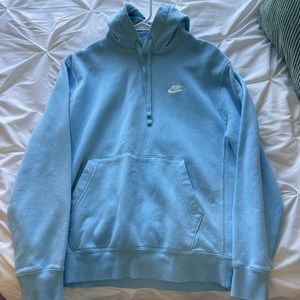 blue men’s nike hoodie- size small